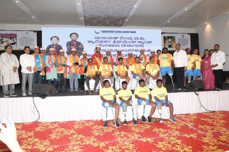 Narayan Seva Sansthan Fits 602 Artificial Limbs for 558 Divyangjans at Free Bengaluru Camp